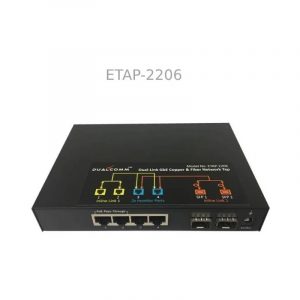 ETAP-2206 Dual-Link GbE Copper and Fiber Network Tap