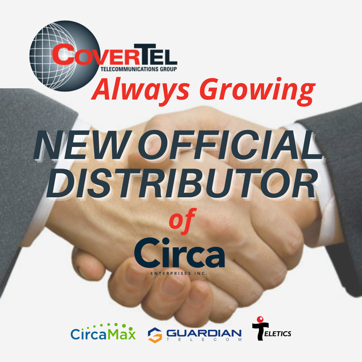 Circa Ent and CoverTel partnership